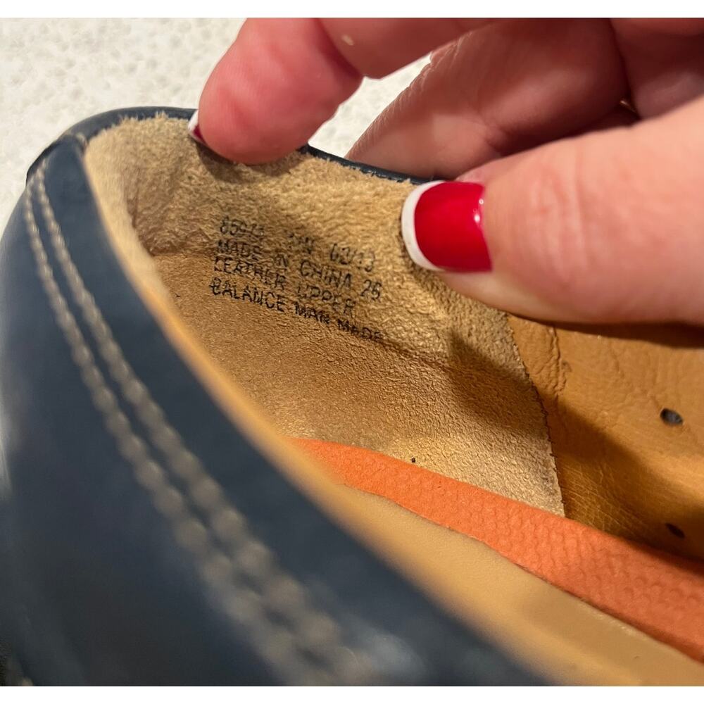 Clarks, Unstructured Navy Leather Un-Loop Slip-On… - image 5